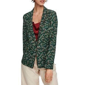 Scotch & Soda Green Aloha Pajama Blazer XS NWOT